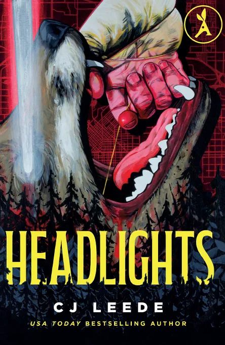 Illustration of a glowing hand holding a leash attached to a snarling wolf with a glowing eye.